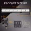 20 Inch 420W LED Light Bar 6500K White - NAOEVO