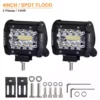 4’’Inch LED Pods 120W Combo 6500K White - NAOEVO