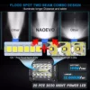 4’’Inch LED Pods 120W Combo 6500K White - NAOEVO