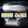 4’’Inch LED Pods 120W Combo 6500K White - NAOEVO