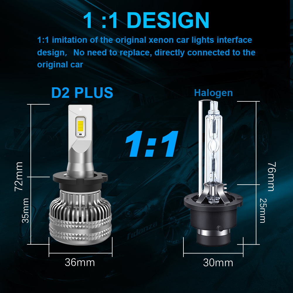 INFITARY D2S LED Headlight Bulbs Canbus Error Free 80W D4S LED Conversion  Kit Plug and Play to Ballast Replace D2S D2R D2C D2H D4S D4R D4C HID  Headlight Bulb : : Automotive