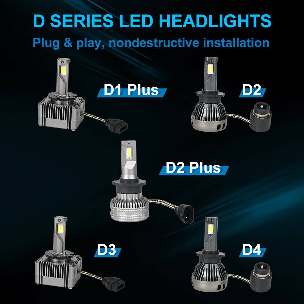 D2 Plus 50W 6000LM LED Car Lights D2S D2R D4S D4R | NAOEVO