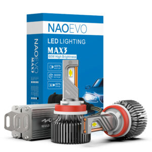 NAOEVO MAX3 H11/H8/H9 60W 6500LM LED Headlight Bulb