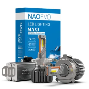 NAOEVO MAX3 H4 60W 6500LM Bombilla LED para Faros