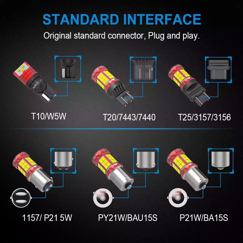 T10 W5W LED Car Interior Lights 1000LM - NAOEVO NV25 Series