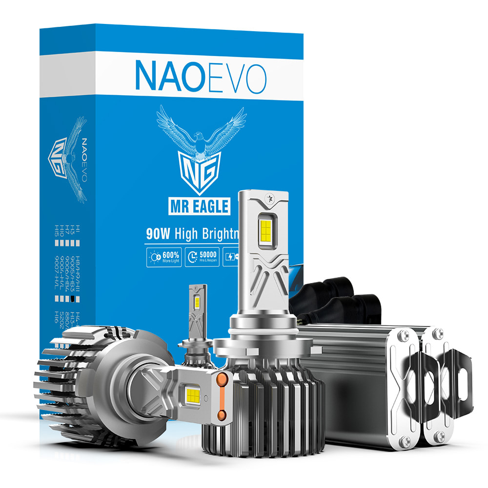 NAOEVO NG H7 90W 10800LM LED Headlight Bulb