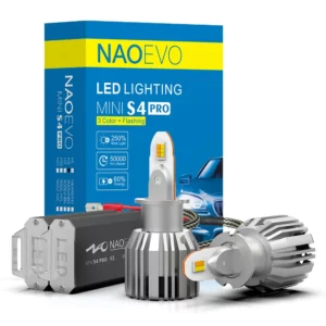NAOEVO S4PRO H3-3 colors 30W 3600LM LED headlight bulb