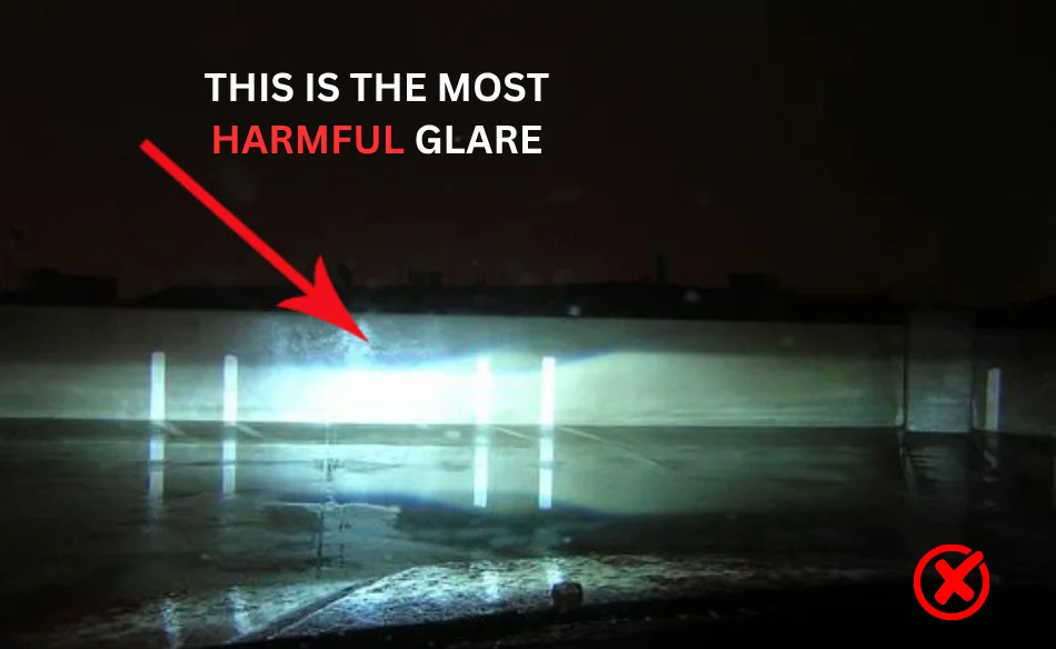 glare beam pattern