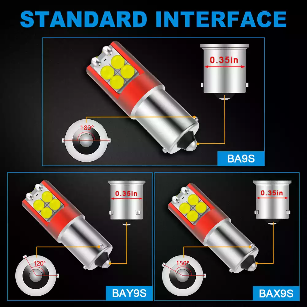 #57 BA9S 12V Clear Incandescent Intsrument Panel & Dashboard Light Bulbs