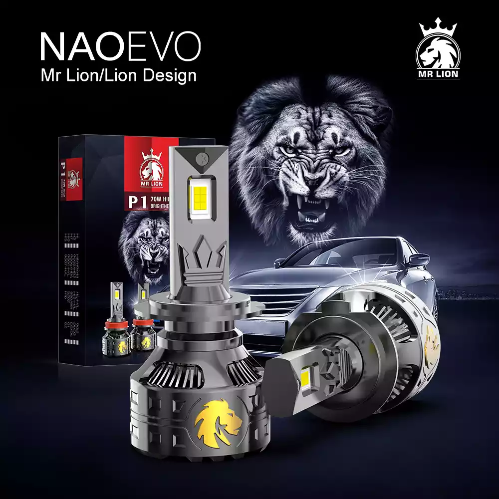 55W 6600LM LED Headlight Bulb | NAOEVO NR Series