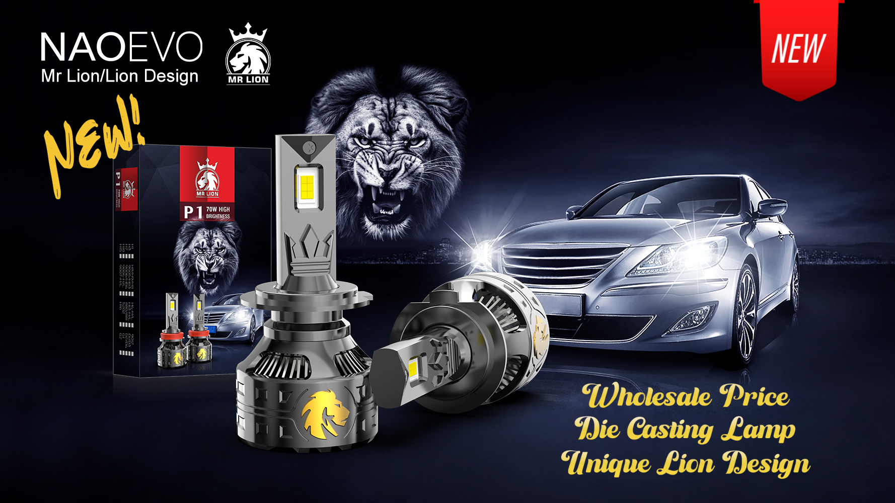 P1 Lion LED Headlight