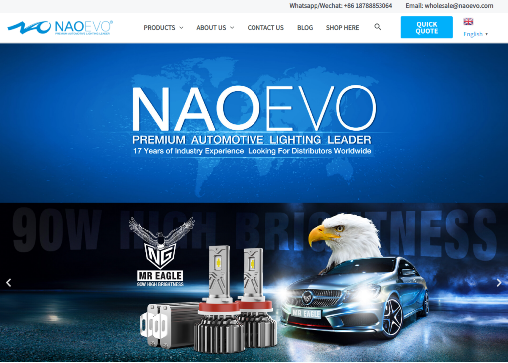 India’s Best Car & Truck LED Lights Supplier, Manufacturer NAOEVO