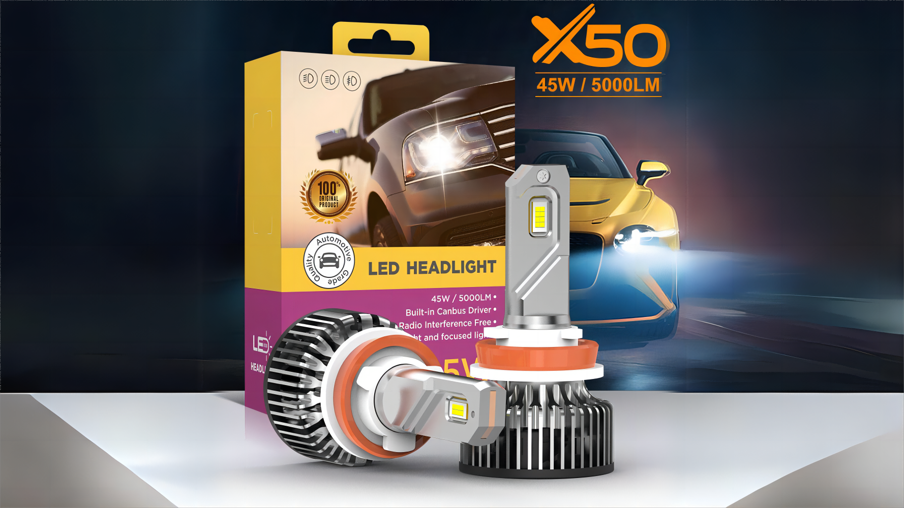 X50 LED headlight bulb