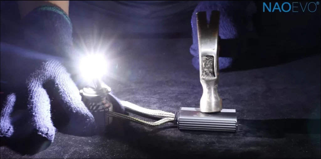quality test of NG LED headlight bulb