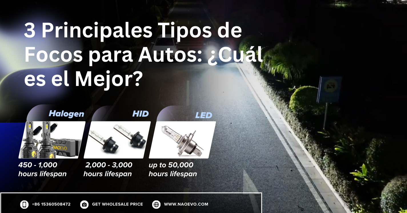 3 Principales Tipos de Focos para Autos: ¿Cuál es el Mejor? banner