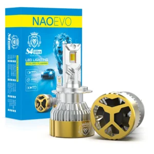 NAOEVO S4Ultra | 50W 6000LM | 3-Color LED Headlight Bulb