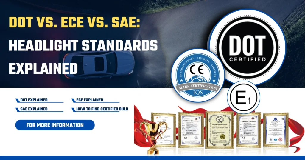 DOT vs. ECE vs. SAE: Headlight Standards Explained