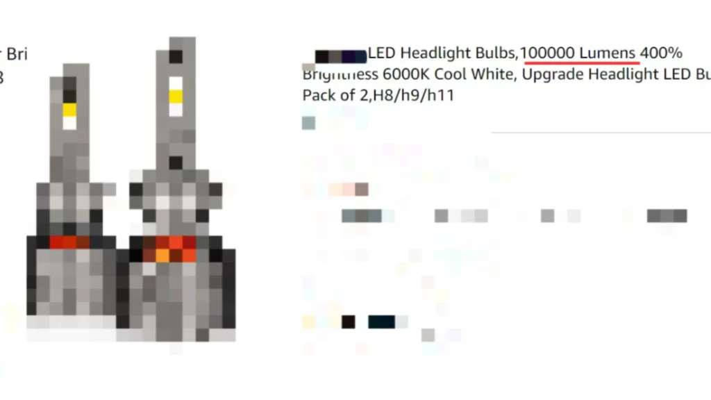 exaggerated lumen rating