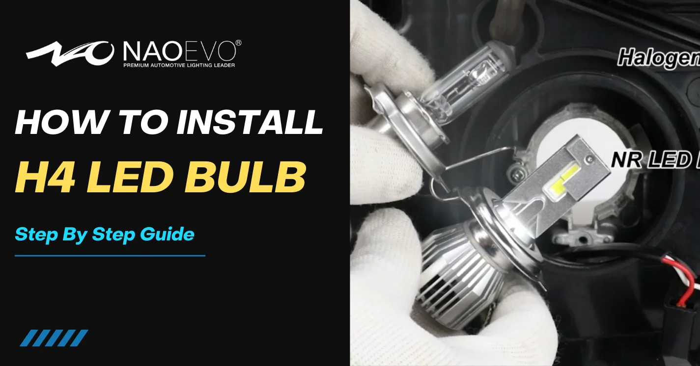 How to install H4 bulb banner