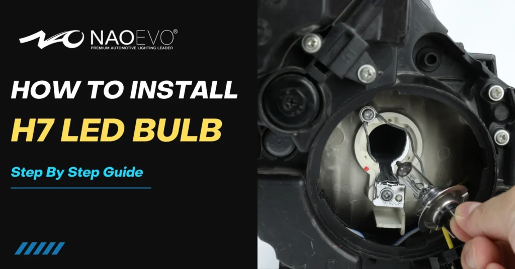 How to install H7 bulb banner
