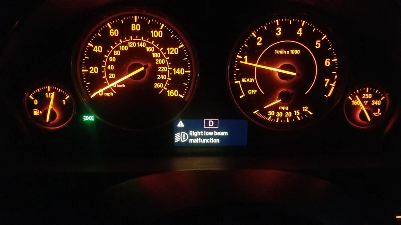 dashboard warning