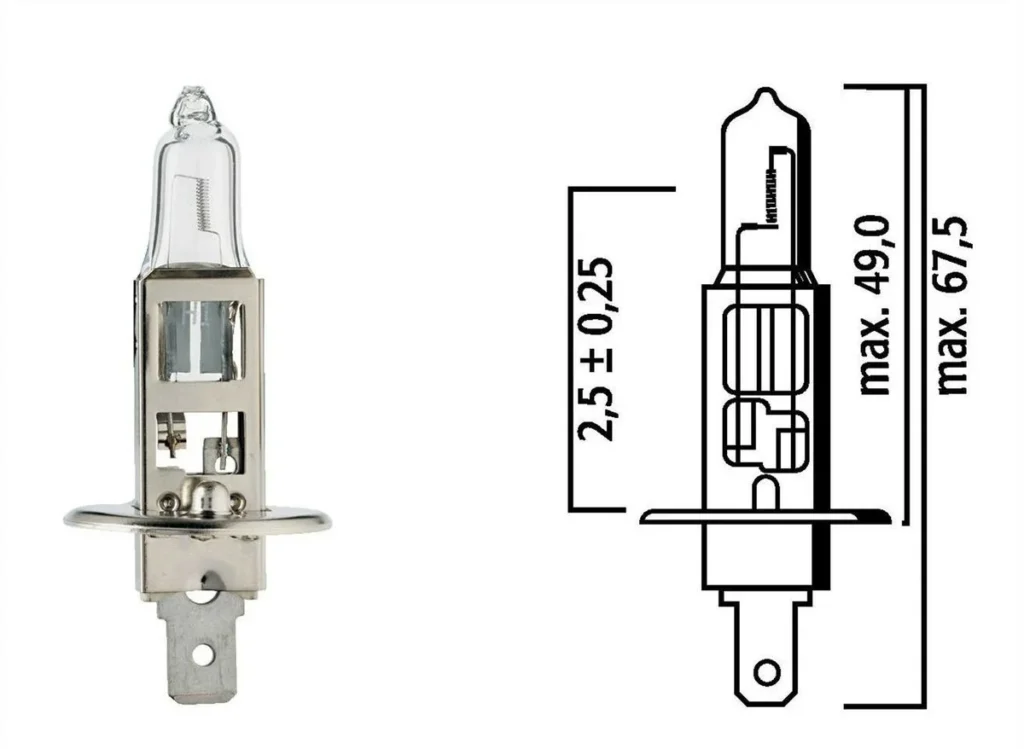 H1 bulb dimension2