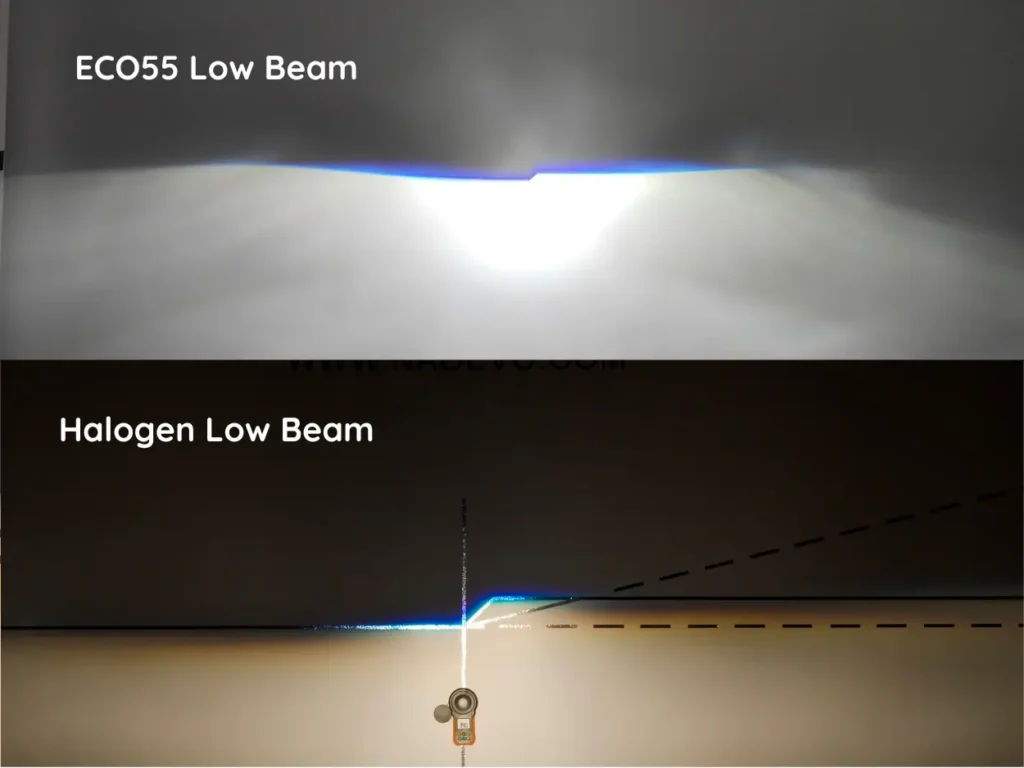 ECO55 VS HALOGEN Low Beam (1)