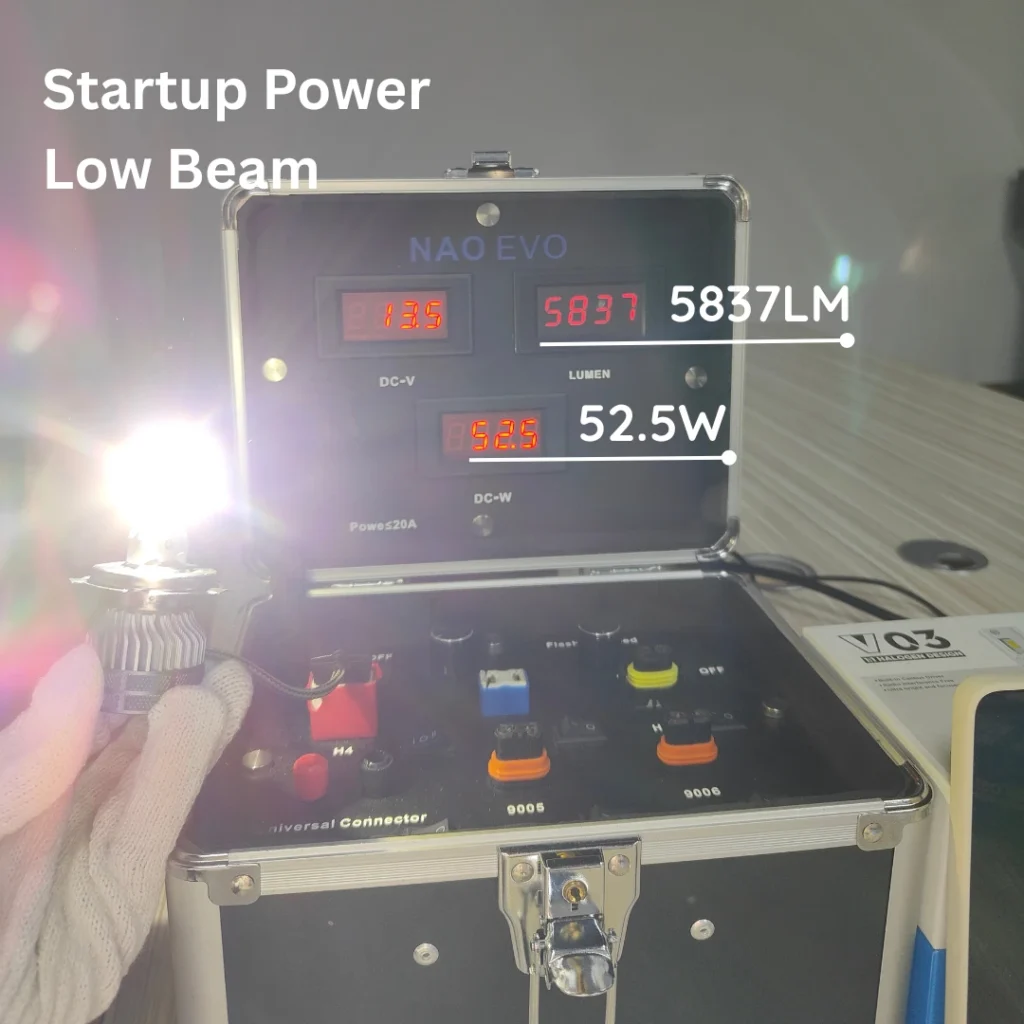 startup low beam